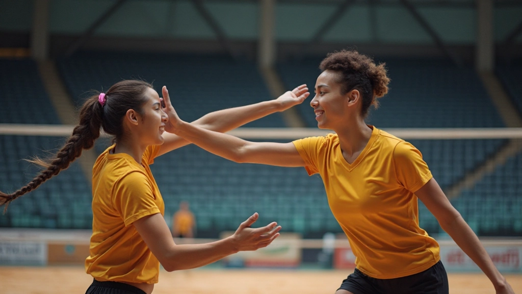 صورة توضيحية لمهارات الهجوم والضربة القاتلة في الكرة الطائرة